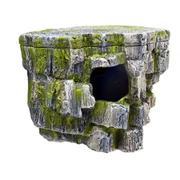 Zilla Vertical Décor Rock Cave 8.75 x 5.875 x 7.25",Grey