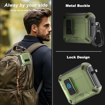 Stylish R-fun AirPods 3 Cases with Locking Mechanism