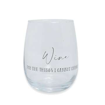 Coffee Mug Wine Gift Set, White Cup and Stemless Wine Glass Set for Coworker Best Friend Teacher Doctor Nurse Dentist Women Men Graduation Wedding Birthday Present Secret Santa Holiday (Change)