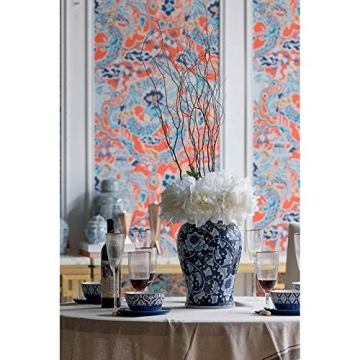 A&B Home 18" Porcelain Decorative Ginger Jar Centerpiece