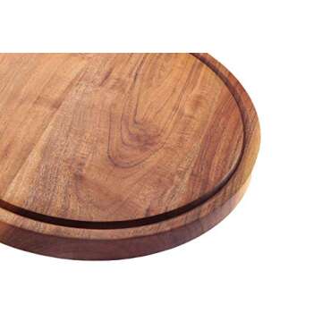 Kaizen Casa Round Wood Cutting Board - Stylish & Functional