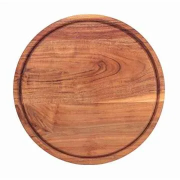 Kaizen Casa Round Wood Cutting Board - Stylish & Functional