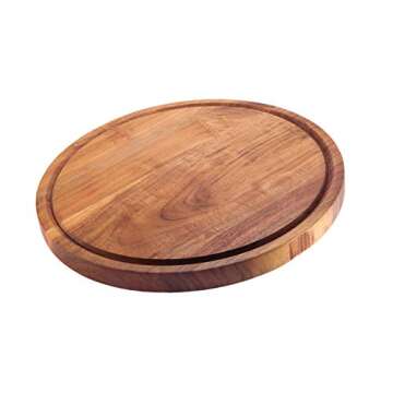 Kaizen Casa Round Wood Cutting Board - Stylish & Functional