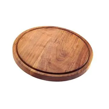 Kaizen Casa Round Wood Cutting Board - Stylish & Functional