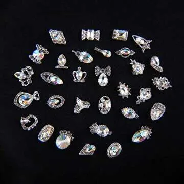 48pcs Colorful Rhinestones for Stunning Nail Art Decoration