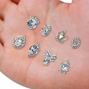 48pcs Colorful Rhinestones for Stunning Nail Art Decoration