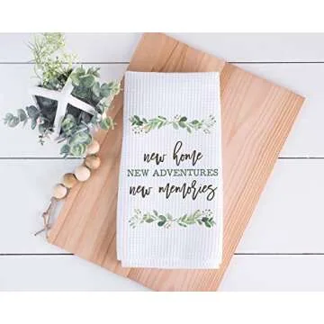 CANARY ROAD Personalized Housewarming Dish Towel – Ideal Gift for New Home Owners