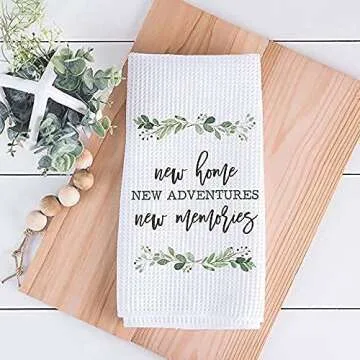 CANARY ROAD Housewarming Dish Towel for New Home Gifts