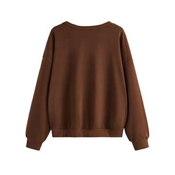 Stylish SweatyRocks Women's Graphic Print Sweatshirt