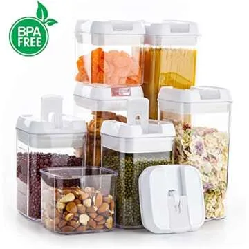 Food Storage Container Set - 7PCS Kitchen Pantry Canisters