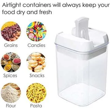 Food Storage Container Set - 7PCS Kitchen Pantry Canisters