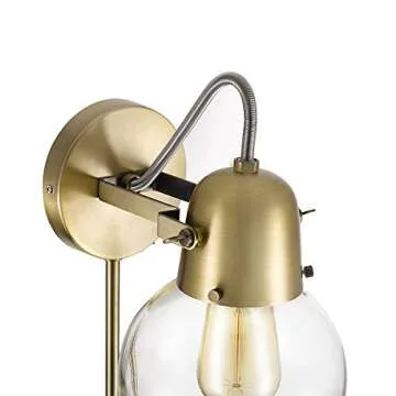 Rivet Mid-Century Modern Glass Globe Wall Sconce