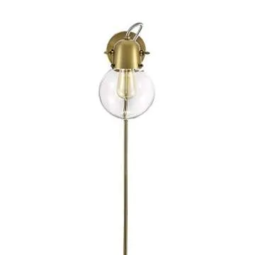 Rivet Mid-Century Modern Glass Globe Wall Sconce