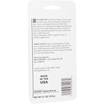 Bio-Groom Tear Stain Remover for White Dogs - Natural & Gentle