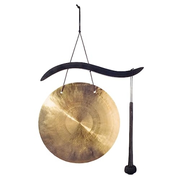 Woodstock Wind Chimes Outdoor Gong, 17'' Garden Decor Gift