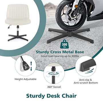 Comfortable OLIXIS Adjustable Swivel Desk Chair for Home
