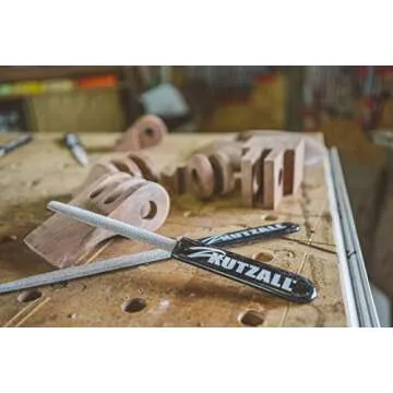 Kutzall 6" Half-Round Hand Rasp - Fine Wood File