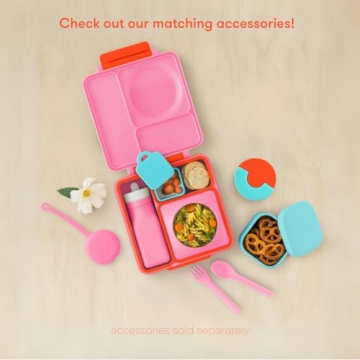 OmieBox Insulated Kids Bento Box with Thermos - 3 Compartments