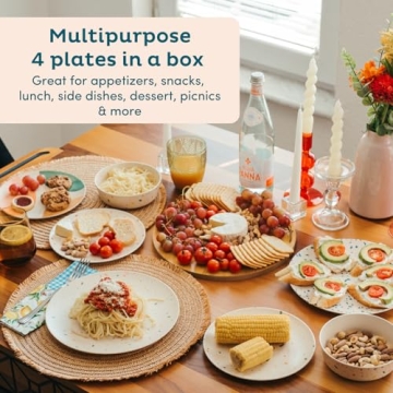 Nook Theory Bamboo Plates for Kids - Eco-Friendly Dinnerware