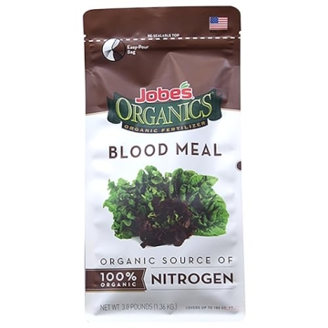 Jobe's Organics Granular Blood Meal Fertilizer, Excellent Source of Nitrogen for Spinach, Broccoli, ...
