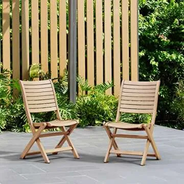 Amazonia Teak Dublin 9-Piece Teak Rectangular Dining Set, Light Brown (SC DIAN RECT_8PALU)