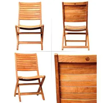 Amazonia Teak Dublin 9-Piece Teak Rectangular Dining Set, Light Brown (SC DIAN RECT_8PALU)