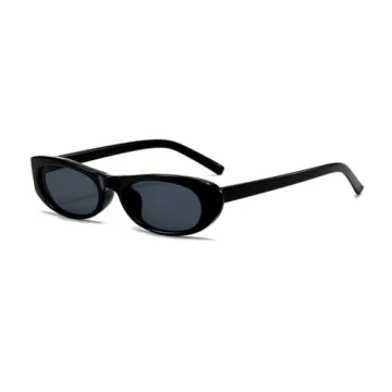 EYLRIM Trendy Cat Eye Sunglasses for Women - Stylish Oval Shades