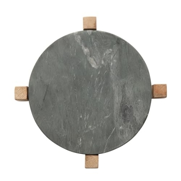 Bloomingville Marble Serving Board with Wood Stand 13" Platter
