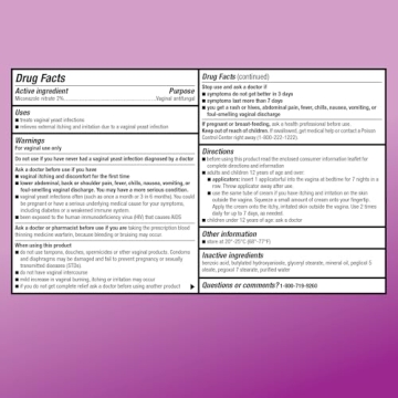 Amazon Basic Care Miconazole 7 Vaginal Cream for Yeast Infections