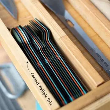 FULL WINDSOR Magnetic Travel Utensils Set - Perfect for Camping