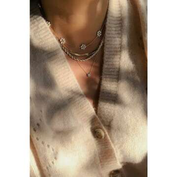 Daisy Pearl Choker Necklace - Stylish Jewelry for Women