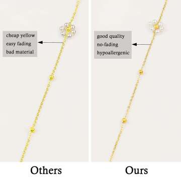 Daisy Pearl Choker Necklace - Stylish Jewelry for Women