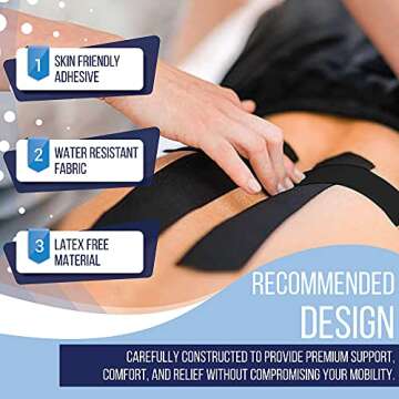 SB SOX Pro Synthetic Kinesiology Tape for Athletes