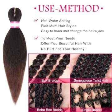 Pre Stretched 12 Inch Synthetic Braiding Hair for Kids