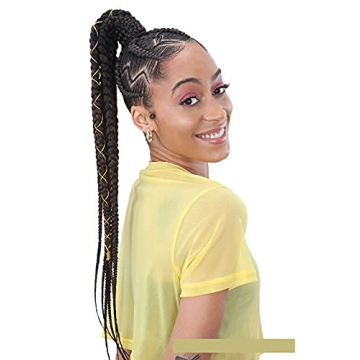 Shake-N-Go 3X BRAID 301 28" (1B Off Black) - FreeTress Synthetic Jumbo Braiding Hair