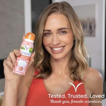 Vagisil Scentsitive Scents Feminine Dry Wash Deodorant Spray for Women, Gynecologist Tested, Paraben Free, Peach Blossom, 2.6 Ounce (Pack of 4)
