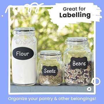 Chalkola White Chalk Markers - White Dry Erase Liquid Chalk Pens for Chalkboard, Blackboard, Window, Bistro, Car Glass, Board, Signs - Variety Pack of 6 - (2x) 1mm, 3mm & 6mm