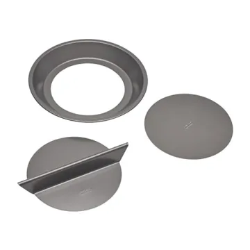 Chicago Metallic Non-Stick Split Decision Pie Pan for Bakers