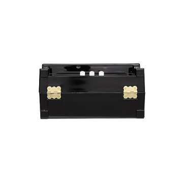 MILATA Piano Shaped Purse Handbag Women Box Shaped Party Evening Top Handles Bag Novelty Clutch Crossbody Bag (black)