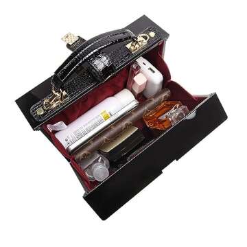 MILATA Piano Shaped Purse Handbag Women Box Shaped Party Evening Top Handles Bag Novelty Clutch Crossbody Bag (black)