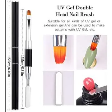 NAISKA Nail Forms Extension Gel Kit for Professional Nail Art