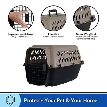 Petmate Vari Dog Kennel for Safe Pet Travel & Comfort