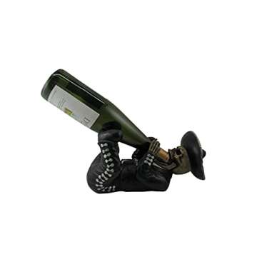 World of Wonders Skeleton Mariachi Decorative Wine Bottle Holder | Goth Kitchen Accessories and Hous...