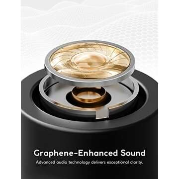 Zolo Liberty+ Total-Wireless Earphones, Bluetooth Earbuds with Graphene Driver Technology and 48 Hou...