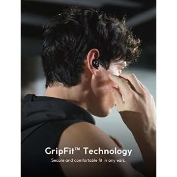 Zolo Liberty+ Total-Wireless Earphones, Bluetooth Earbuds with Graphene Driver Technology and 48 Hours Battery Life, Sweatproof Total-Wireless Earbuds with Smart AI and Toggle Sound Isolation