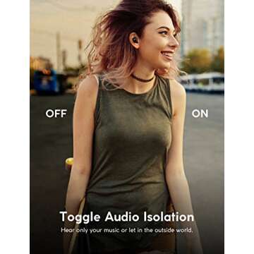 Zolo Liberty+ Total-Wireless Earphones, Bluetooth Earbuds with Graphene Driver Technology and 48 Hours Battery Life, Sweatproof Total-Wireless Earbuds with Smart AI and Toggle Sound Isolation