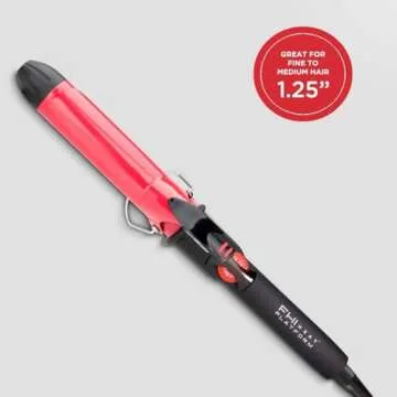 FHI HEAT Platform Tourmaline Ceramic Professional Curling Iron, 1 ¼-Inch