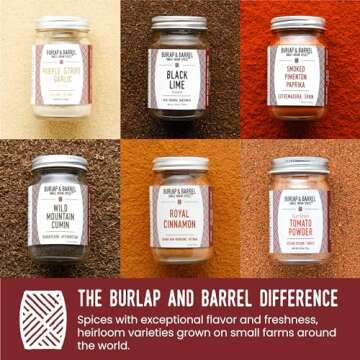 Burlap & Barrel 6-Pack Spice Gift Set for Cooking Enthusiasts