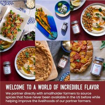 Burlap & Barrel 6-Pack Spice Gift Set for Cooking Enthusiasts