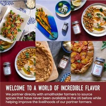 Burlap & Barrel 6-Pack Spice Gift Set for Cooking Enthusiasts